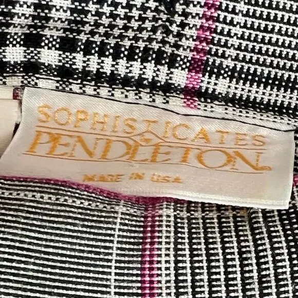 Pendleton Sophisticates VTG Pleated Plaid Skirt SZ 10 - Picture 2 of 9